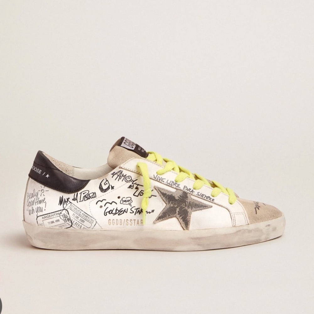 Golden Goose Superstar Argentina print sneakers size 39. Worn 10 times max.